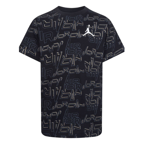 Jordan Kids Air JDB Clear Lane AOP Logo T-Shirt "Black"