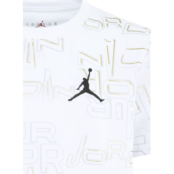 Jordan Kids Air JDB Clear Lane AOP Logo T-Shirt "White"