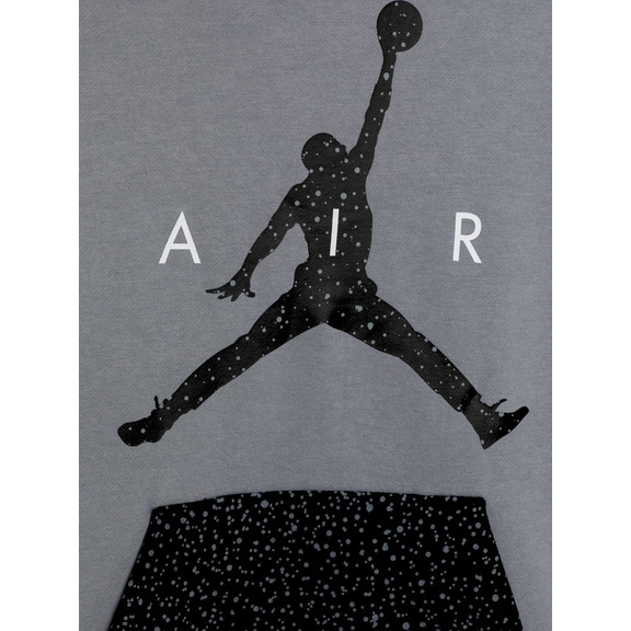 Jordan Kids Air Speckle Fleece Pullover Hoodie "Carbon"