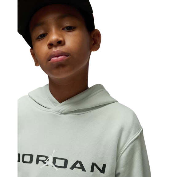 Jordan Kids Baseline Pullover Hoodie "LT Silver"