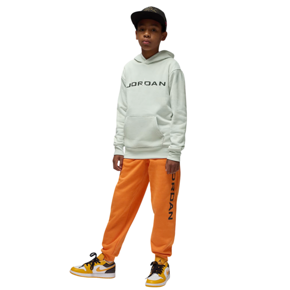 Jordan Kids Baseline Pullover Hoodie "LT Silver"