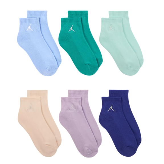 Jordan Kids JDB Everyday Essentials Ankle 6 PPack Socks "Aluminium"