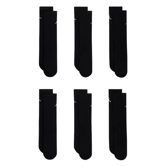 Jordan Kids JDB Everyday Essentials Crew 6 PPack Socks "Black"