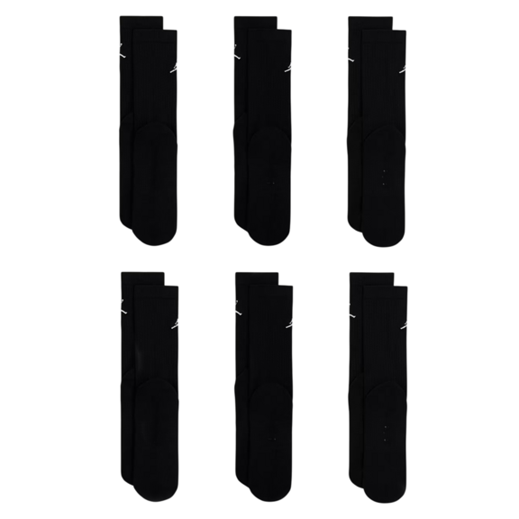 Jordan Kids JDB Everyday Essentials Crew 6 PPack Socks "Black"