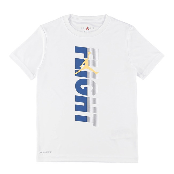 Jordan Kids Statische Flug Dri-Fit Tee "Weiß"