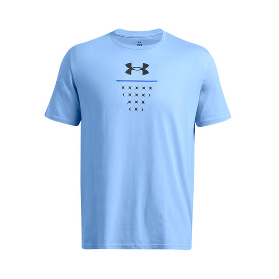 Herren UA Basketball Net Icon Short Sleeve "Blue"