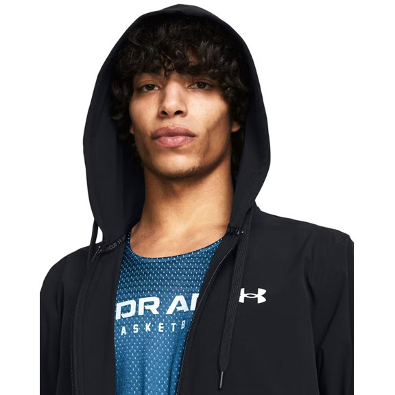 UA Herren Zone gewebte Jacke "Schwarz"