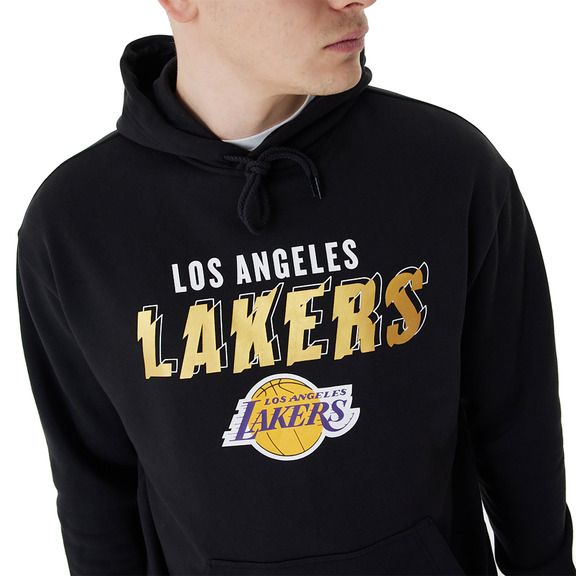 New Era L.A. Lakers Team Script Oversized Hoodie
