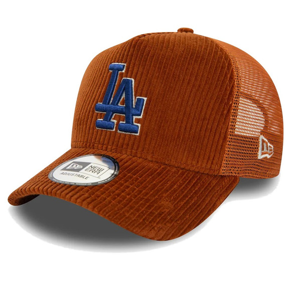 Neu Era MLB LA Dodgers Cord 9FORTY E-Frame Verstellbarer Trucker Cap "Brown"
