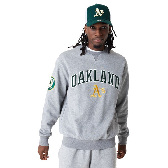 Neu Era MLB Oakland Athletik Großes Logo Crew Neck Sweatshirt