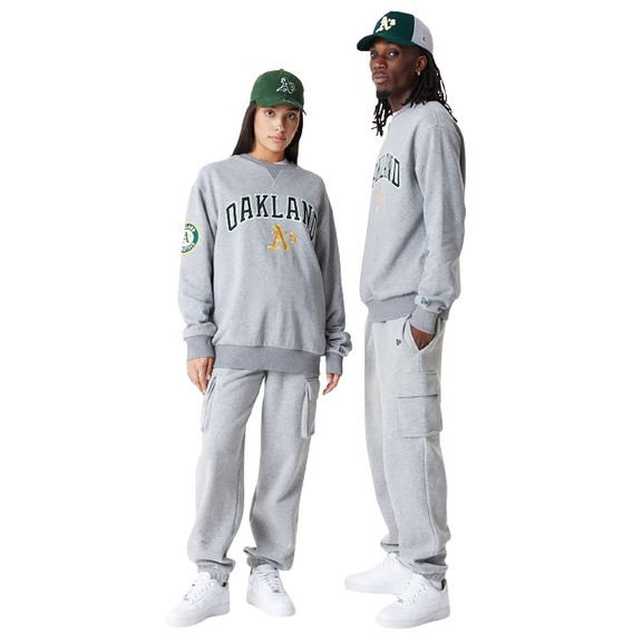 Neu Era MLB Oakland Athletik Großes Logo Crew Neck Sweatshirt