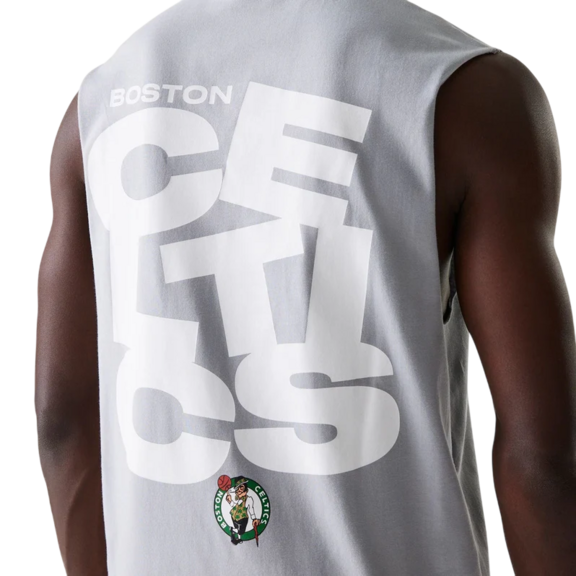 New Era NBA Boston Celtics Graphic Sleeveless T-Shirt "Grey "