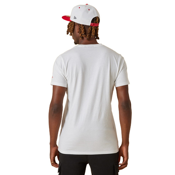 New Era NBA Chicago Bulls Basketball Globe Graphic T-Shirt "White"