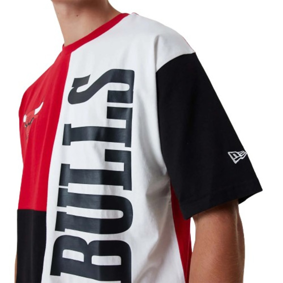 Neue Ära NBA Chicago Bulls schneiden und sähen überdimensional Tee