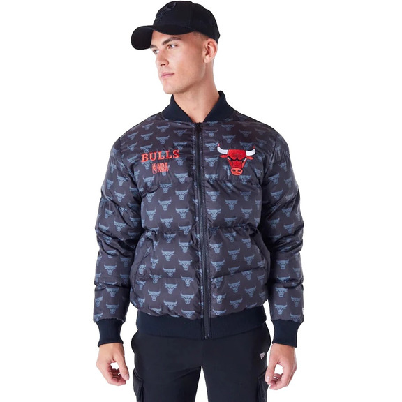 Neue Era NBA Chicago Bulls Monogram Pufferjacke "Black"
