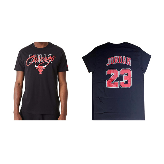 New Era NBA Chicago Bulls NBA Script Tee # 23 Jordan