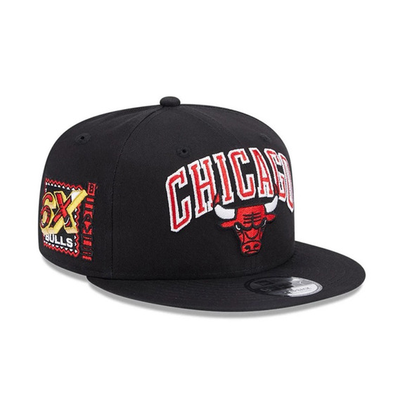 Neu Era NBA Chicago Bulls Patch 9FIFTY Snapback "6 Ringe"