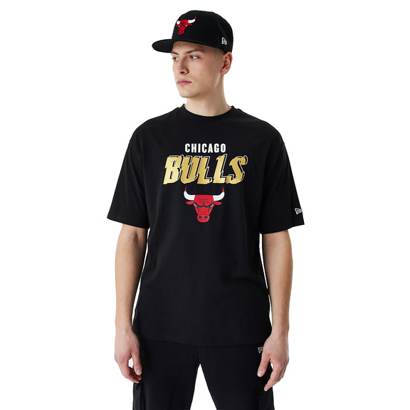 New Era NBA Chicago Bulls Team Script Oversized T-Shirt