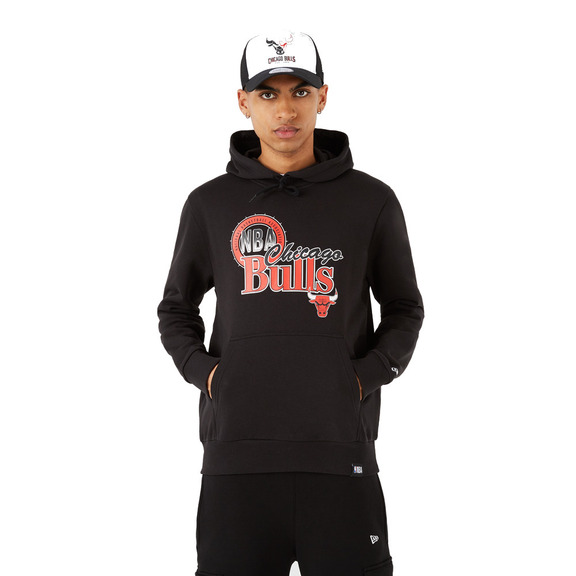 New Era NBA Chicago Bulls Throwback Graphic Hoodie "Schwarz "