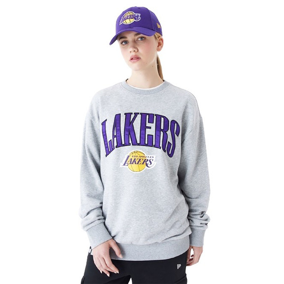 Neu Era NBA L.A Lakers Arch Graphic Oversized Crew Neck Sweatshirt