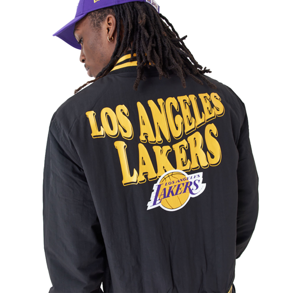 Neue Era NBA L.A. Lakers Script Bomber Jacke