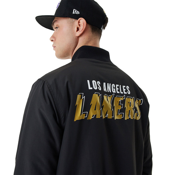 Neue Era NBA L.A. Lakers Team Script Bomber Jacke