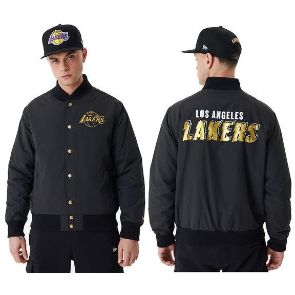 Neue Era NBA L.A. Lakers Team Script Bomber Jacke