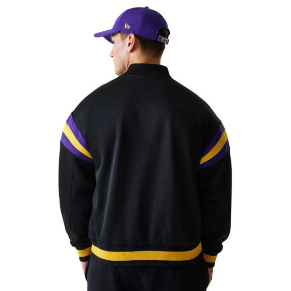 New Era NBA LA Lakers Panel Bomber Jacket