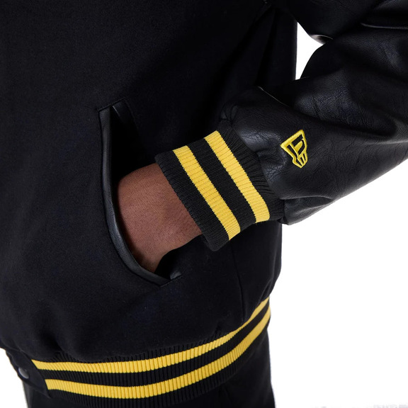 Neue Ära NBA LA Lakers Patch Varsity Jacket "Black"