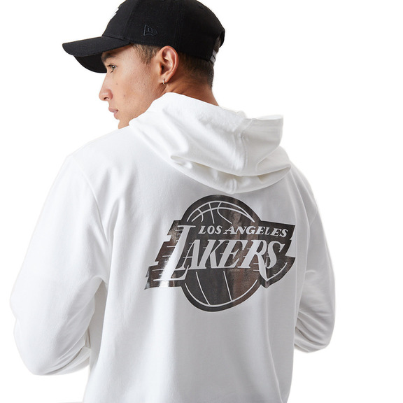 Neu Era NBA Los Angeles Lakers Metallic Hoodie "White-Silver"