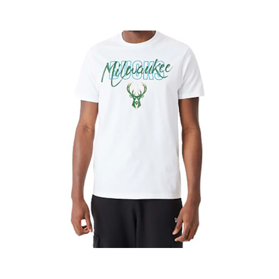 Neu Era NBA Milwaukee Bucks Script Tee