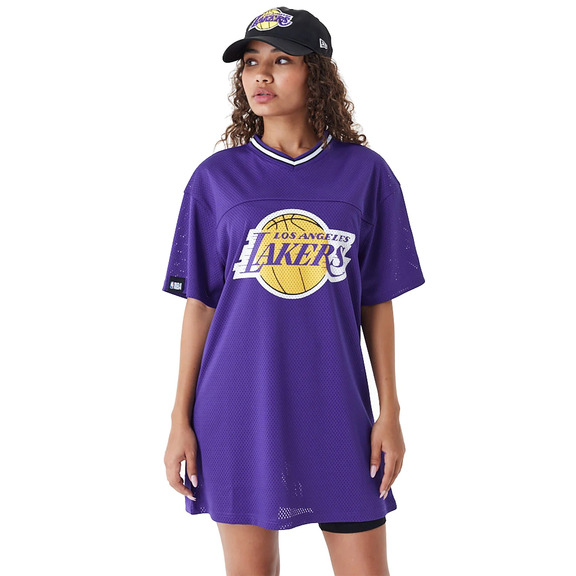Neu Era NBA Team LA Lakers Damen Mesh Kleid T-Shirt