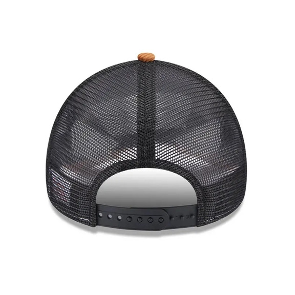 New Era Trucker Cap - USA Stoffaufnäher "Brown"