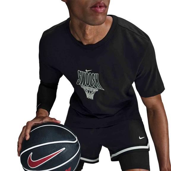 Nike Dri-Fit Basketball Jersey "Black White"