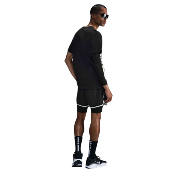 Nike Dri-Fit Basketball Jersey "Black White"