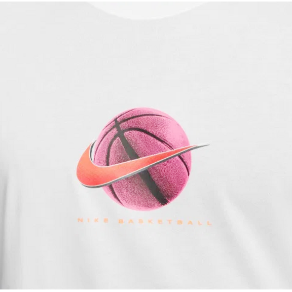 Nike Dri-fit Men's Basketball T-Shirt "White-Pink"