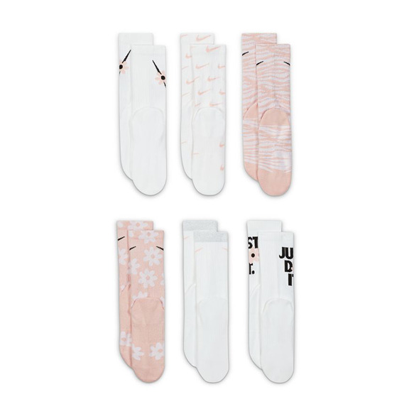 Nike Everyday Plus Cushioned Kids\' Crew Socken (6 Paare)