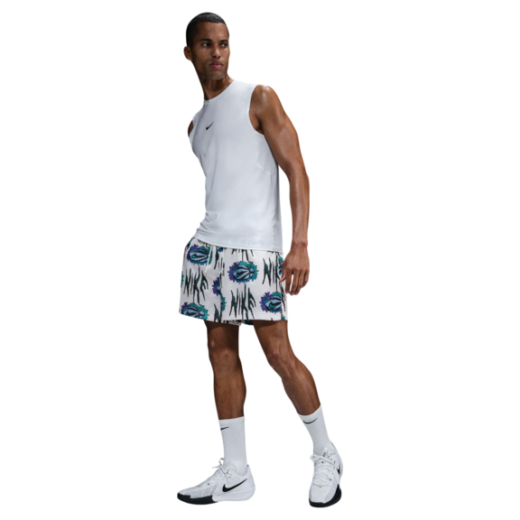 Nike Practice Mesh 5" Dri-FIT Basketball Shorts "White"