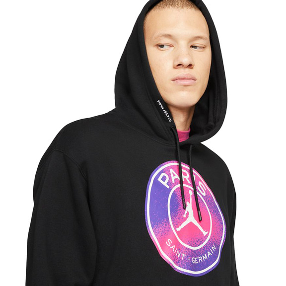 Paris Saint-Germain Fleece Pullover Hoodie "Black"