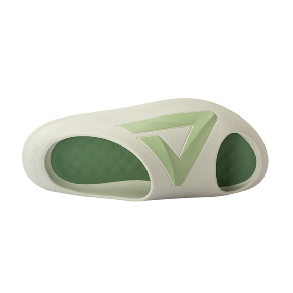 Peak Taichi Recovery Flip Flops "White Green"