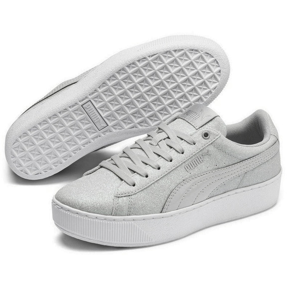 Puma Vikky Platform Glitz PS "Silber"