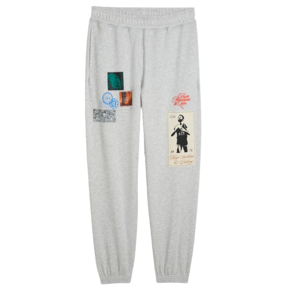 Puma Basketbal Hooptopia Graphic Sweat Pant "Light Gray"