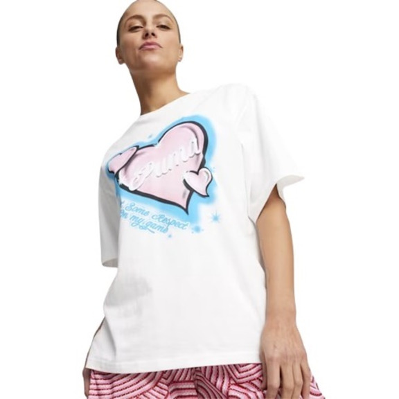 Puma Basketball Spiel Liebe SS Tee "White"
