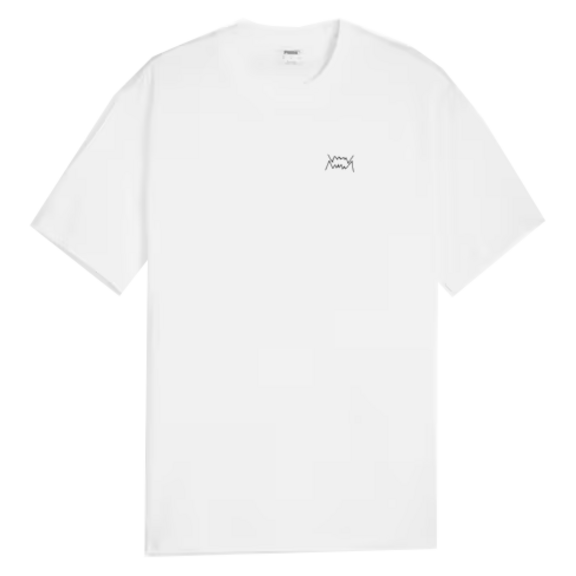 Puma Basketball Jaws EMB Core Tee "Weiß"