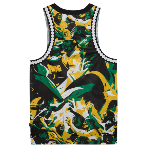 Puma Basketball Rival Rage AOP Mesh Tank "Archive Green-AOP