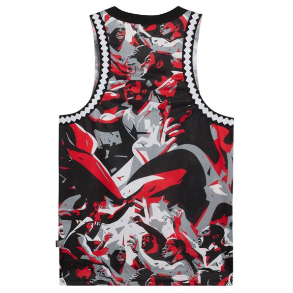 Puma Basketball Rival Rage AOP Mesh Tank "For All time Red-AOP"
