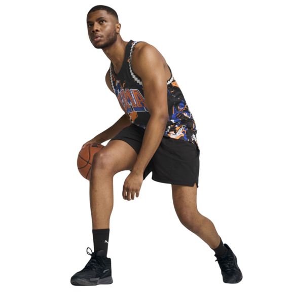Puma Basketball Rival Rage AOP Mesh Tank "Vivid Blue-AOP"