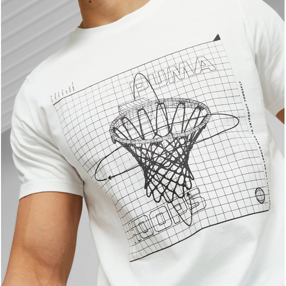 Puma Basketball klar Out Tee "Weiß"