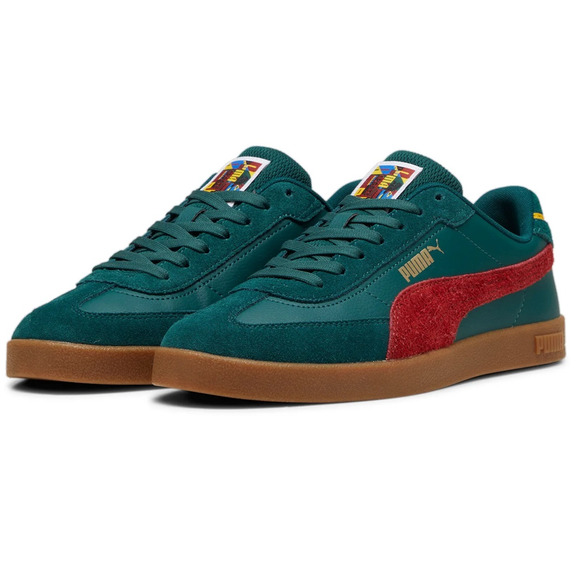 Puma Club II Jahr des Sports "Dark Myrtle-Intense Red-Gum"