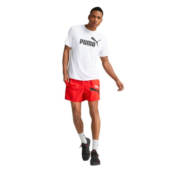 Puma ESS+ Logo Power Cat Woven Shorts 5 "Red"